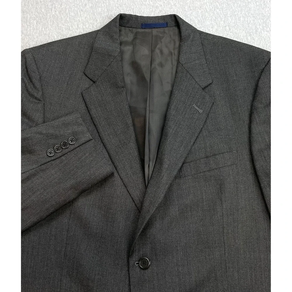 Daniel Cremieux Blazer Mens 44R Birds Eye 100% Loro Piana Wool 2-Button Lined
